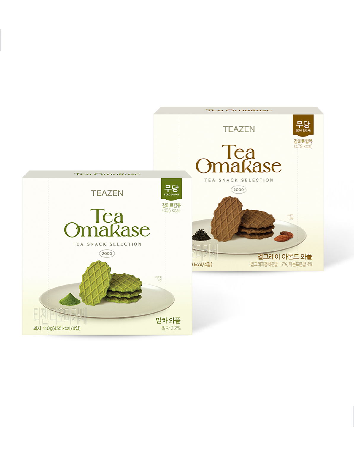 [TEAZEN] TEAmakase Sugar-Free Waffles 110g, 2 Types, Choose 1