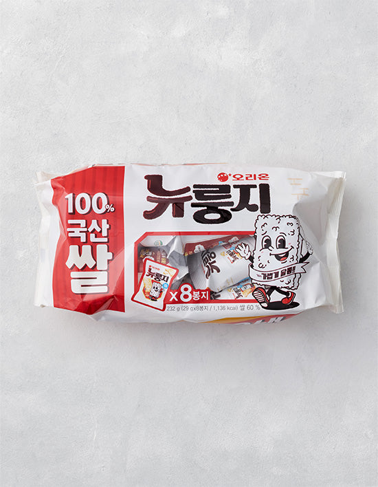 [오리온] 뉴룽지 멀티팩 대용량 (29g X 8봉) - Kurly USA