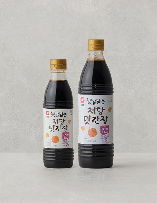 Low-Sugar Seasoned Soy Sauce (맛간장) | 햇살담은 저당 맛간장 2종 (500ml / 840ml)