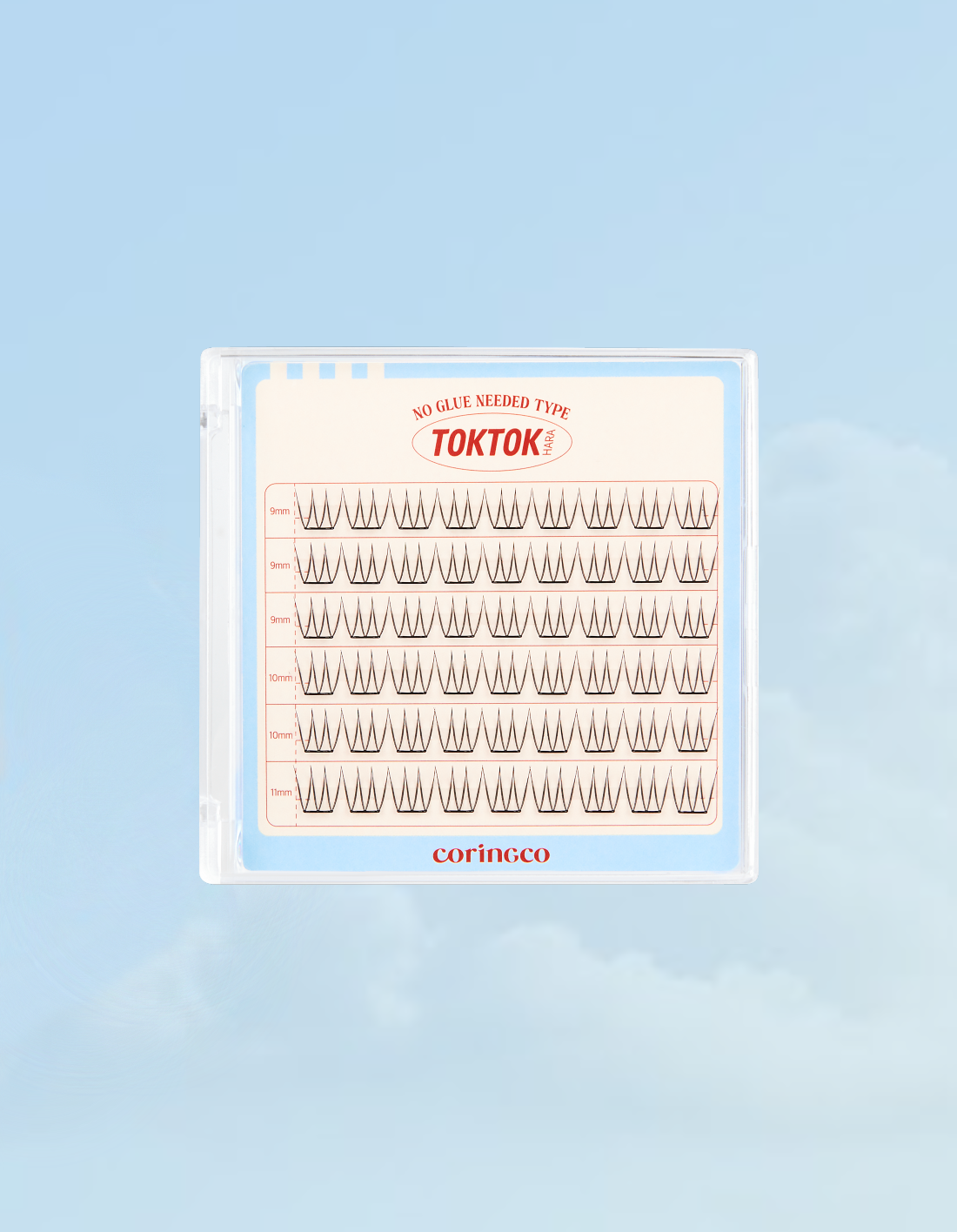 [코링코] 톡톡하라 노글루 속눈썹 #퓨어 라이트 (54pcs) - Kurly USA