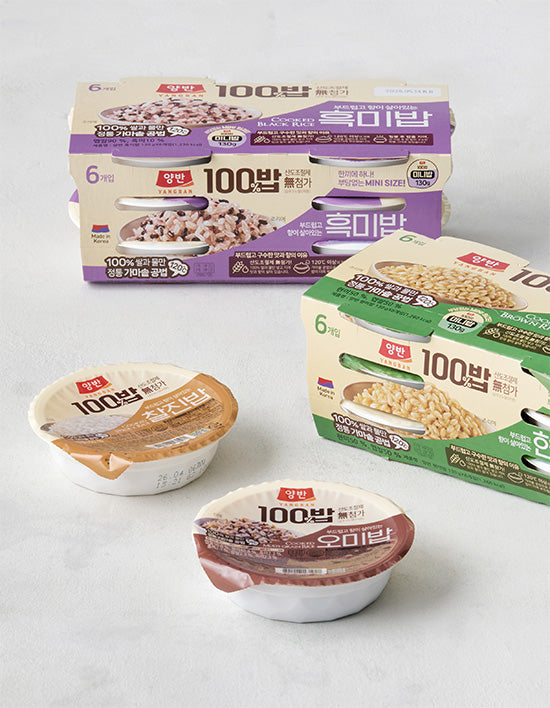 Yangban Instant Rice, 4 Types (양반100밥) | 양반100밥 130gx6입 4종 (택1)