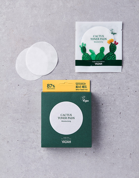 [야다] 선인장 토너패드 휴대용 (2매*10EA) - Kurly USA