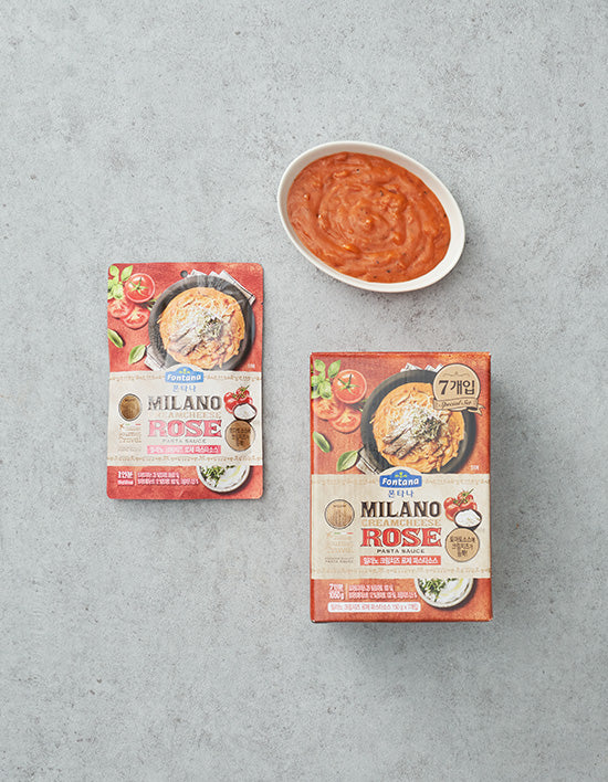 [폰타나] 밀라노 크림치즈 로제 파스타소스 기획세트 (150gX7EA) - Kurly USA