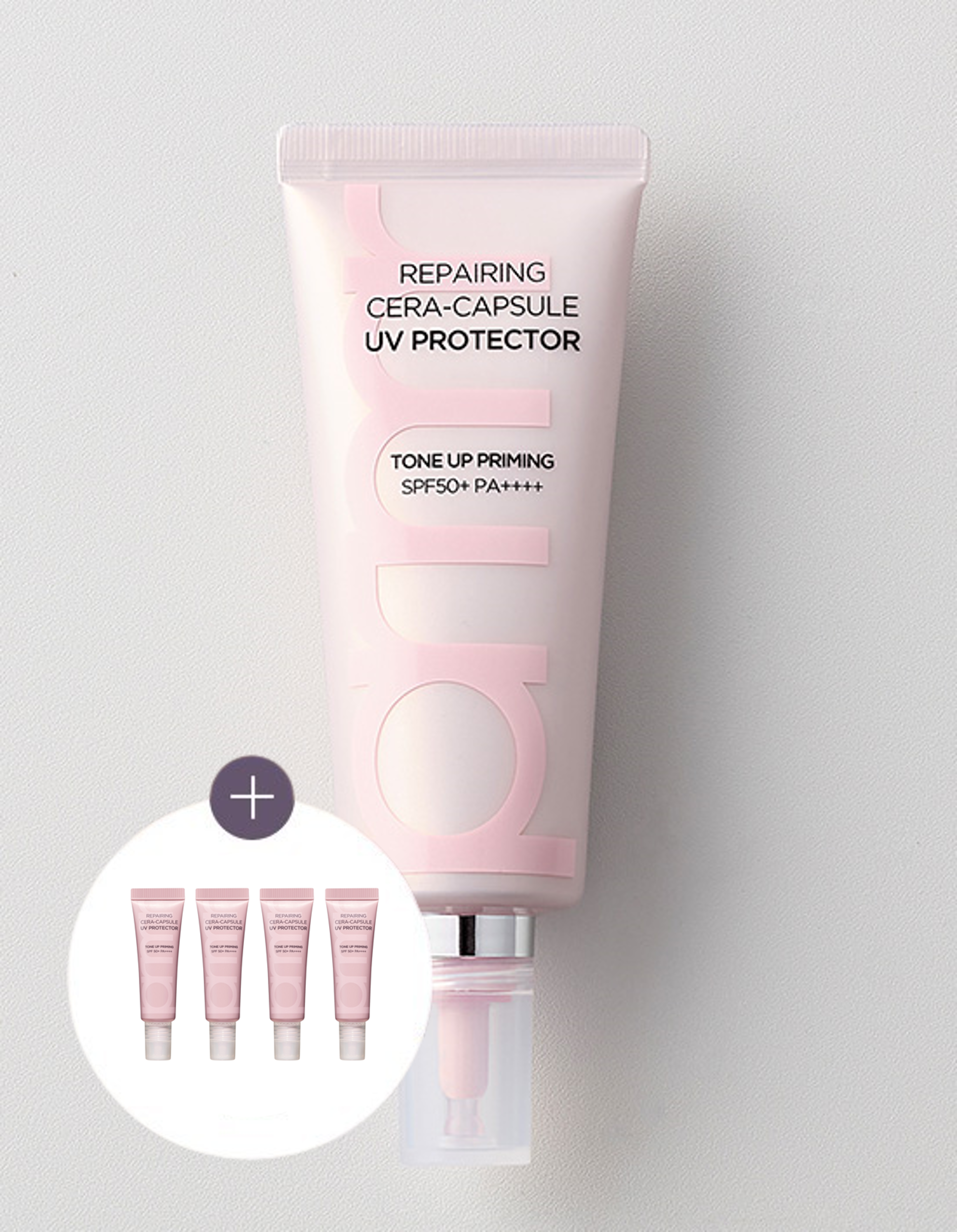 [프리메라] (1+1) 리페어링 세라캡슐 UV프로텍터 톤업 프라이밍 40ml (SPF 50+ PA++++) - Kurly USA