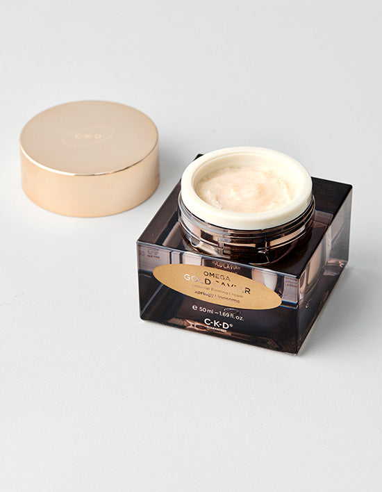 [씨케이디] 종근당건강 오메가 24K 골드 캐비어 임페리얼 퍼밍 탄력 크림 50mL - Kurly USA